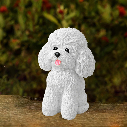 Estatua Para Perros Sentado Jardín De Cachorros Collecture