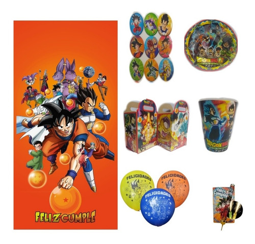 Dragon Ball Goku Artículos Paquete Fiesta 30 Niños | Envío gratis