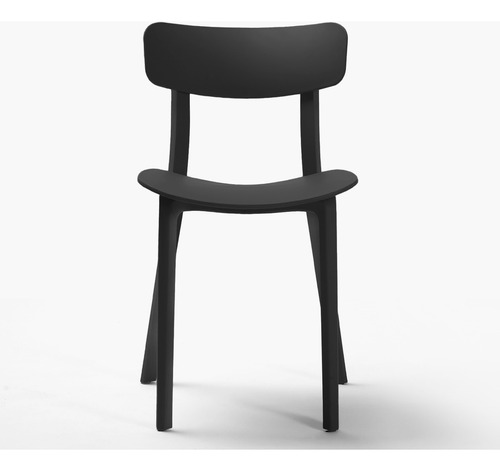 Silla De Comedor Phil Negro Form