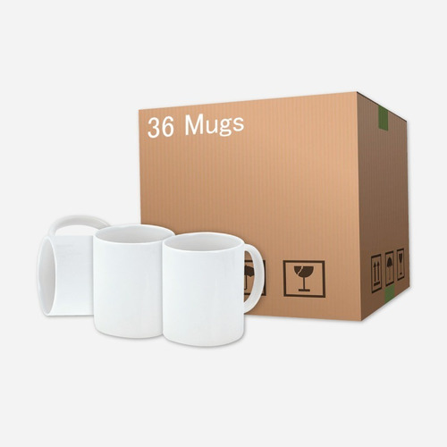 Caja De Mug Blanco Para Sublimacion X36 Unidades
