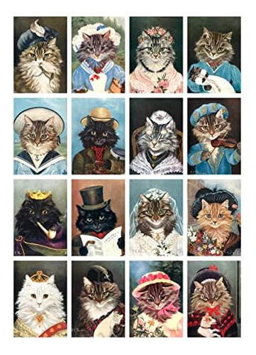 Decoupage Paper Pack (21 Sheets 6 X8 ) Cats Portraits A...