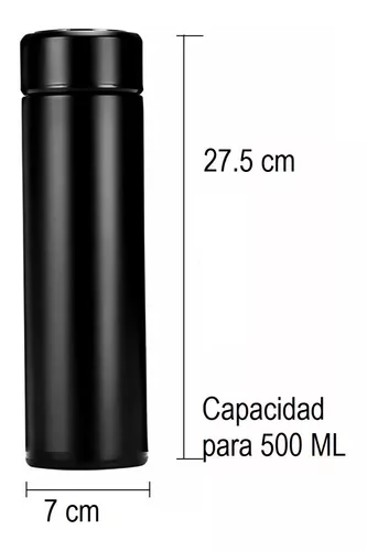 Botella Termica, Capacidad De 500 ML. Libre BPA, Acero Inoxidable