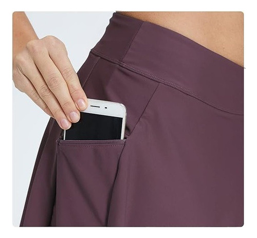Falda Corta Cintura Alta Para Mujer, Piscina, Tenis, Deporte
