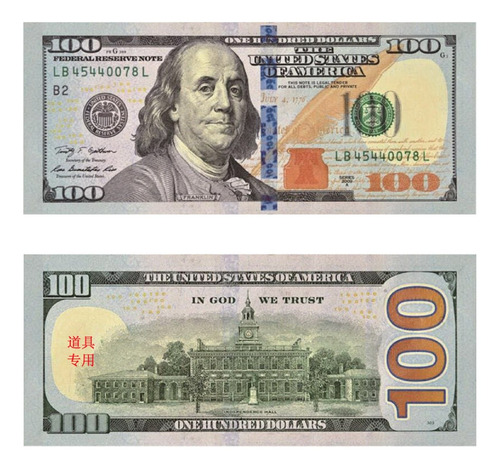 500pcs Prop Money Dollars Réplica Billete De Dólar Juego Fal