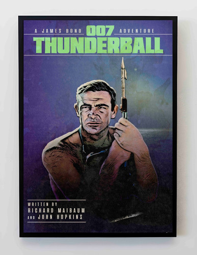 Cuadro 33x48cm Poster 007 Thunderball James Bond