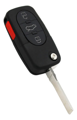 Llave Remota 4-botón Flip Car Key Fob 4d0837231e Para Audi