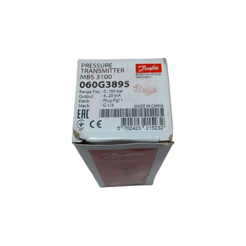 Danfoss 060g3895 Transmisor De Presión, Mbs 3300, 0,00