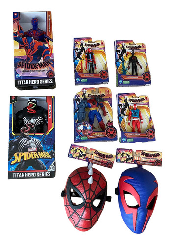 Spiderman Across De Spider Verse Lote De Figuras 2099 Venom 