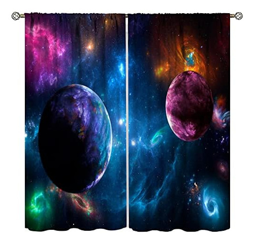 Cortinas De Ventana De Galaxia, Espacio Exterior, Universo, 