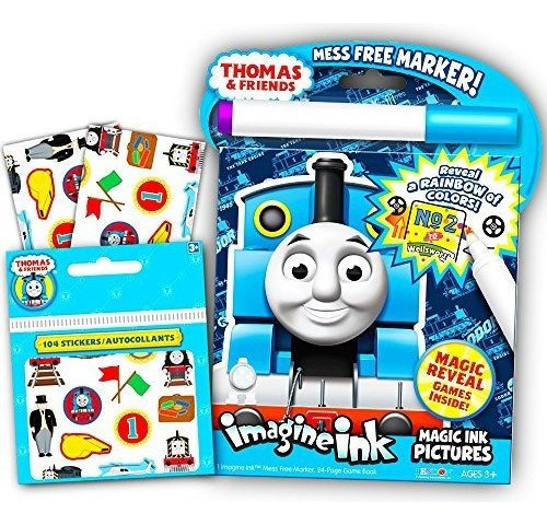 Thomas The Train Imagine Ink Book Y Sticker Book Set 2 Libro