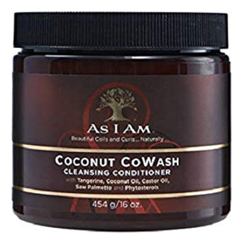Como I Am Coconut Cowash, Acondicionador Limpiador, 16 Onzas