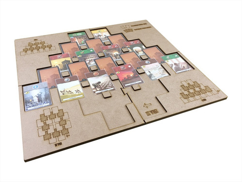 Playmat Em Mdf Para 7 Wonders Duel - Com Case