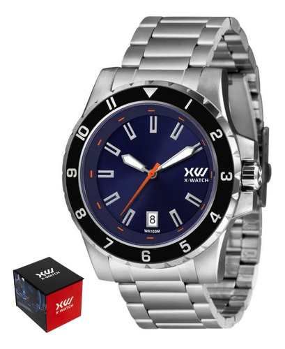 Relógio Analógico X Watch Masculino Xmss1057 D1sx Aço Inox