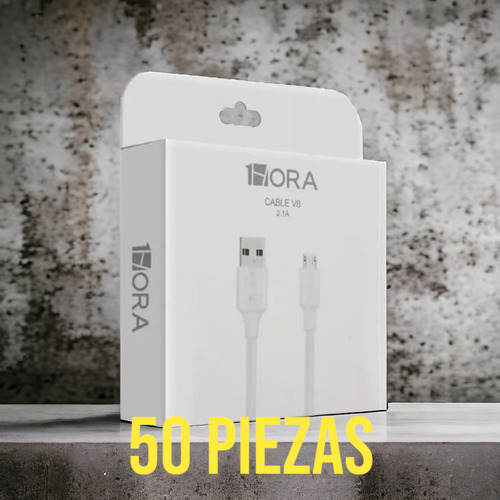 Cable Micro Usb V8 Negro 1hora Cab236 Usb