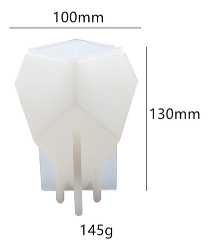 Molde De Resina Epoxi De Cristal, Soporte Para 130x100x100mm