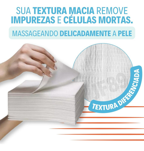 Lenço Para Banho 30x28cm C/ 50un. - Cremer Cor Branco Branco