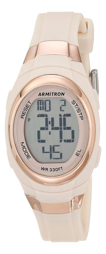 Reloj Digital Armitron Sport , Correa De Resina , Rosa #1