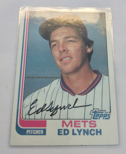 Carta Ed Linch; Mets De Ny. Base Ball