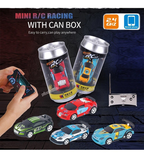 Paquete De Latas De Pvc De Coche De Carreras Con Pilas Mini