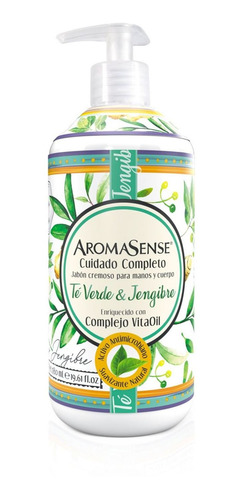 Jabon Crema Aromasense Te Verde X580ml