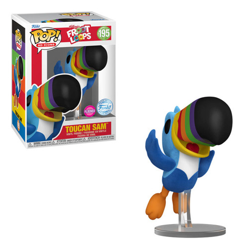 Funko Pop! Froot Loops Toucan Sam 195 Special Flocked Vdgmrs