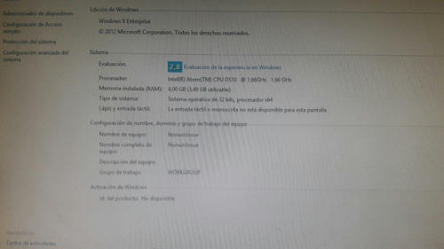Imagen 2 de 2 de Computadora Todo En 1 Cero Detalles O Se Cambia Por Teléfono