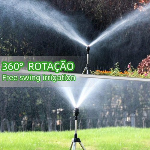 Aspersor Rotativo Automático Com Tripé De 360° 2 Unidades