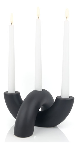 Candelabros De Cerámica Minimalista Para Mesa O Estante 3 Ve