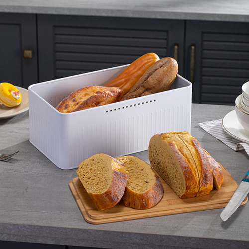 Zc Panera De Metal Con Tapa For Guardar Pan