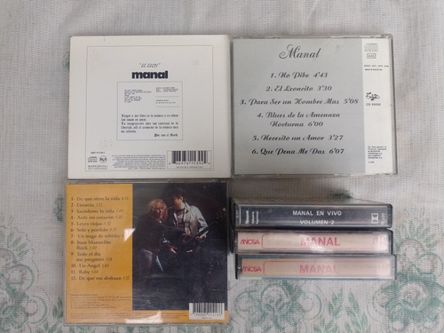 Cd Manal Cass Lote Onda Gatos Cream Hendrix Almendra Morís (Usado)