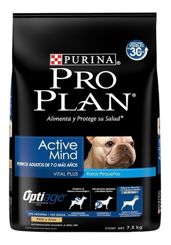 Proplan Active Mind Razas Pequeñas 3kg. Envios