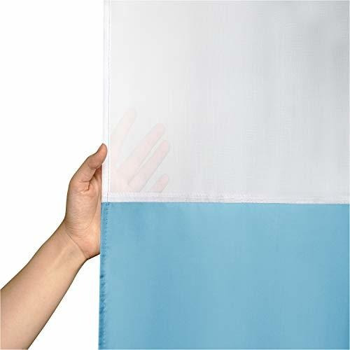 Cortina Azul Claro Para Ducha 182x182cm Argollas Plasticas