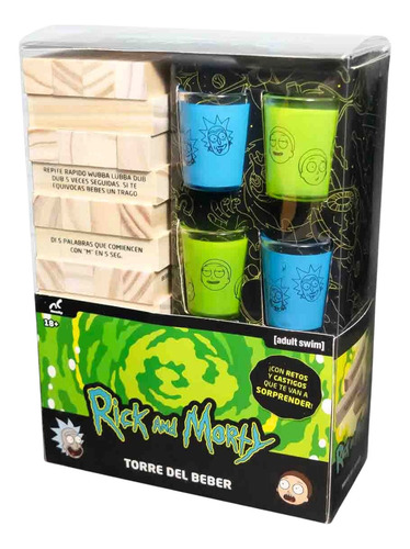 Torre Del Beber Rick Y Morty Juego De Mesa +18