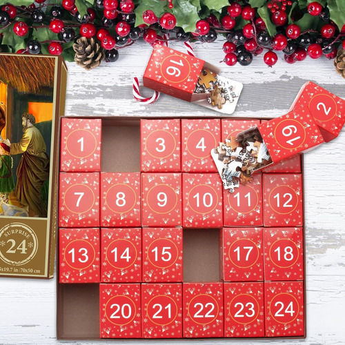 Calendario De Adviento En Forma De U Para Niñas Y Niños Con