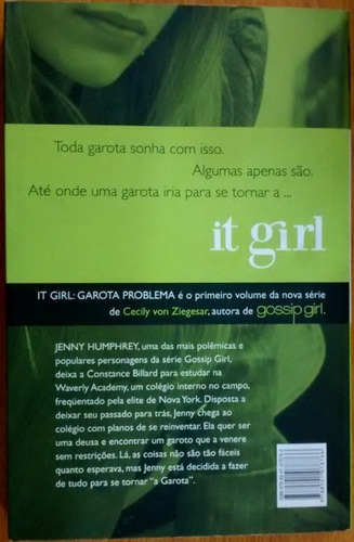L1827 - It Girl - V. I: Garota Problema Cecily Von Ziegesar (Usado)
