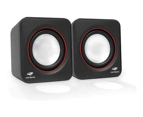 Caixa De Som Speaker 2.0 3w Sp-301bk Preta C3 Tech