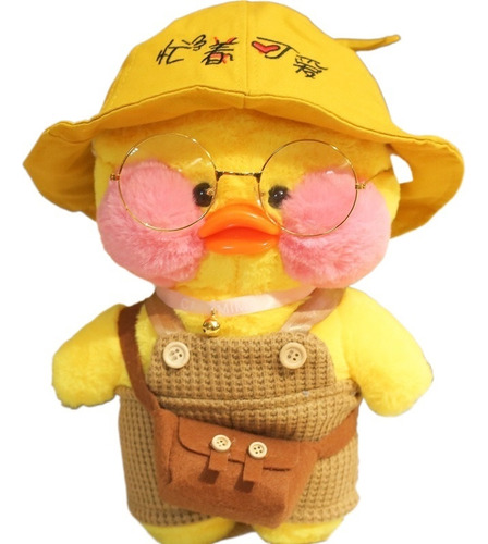 Pato De Peluche Amarillo Kawaii Lalafanfan De 30 Cm