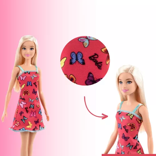 Boneca Barbie Fashion (Loira Vestido Roxo) - Mattel - Toyshow Tudo