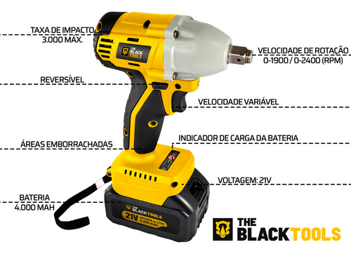 Compressor De Ar 21v + Chave Impacto Sem Escovas Com Maleta