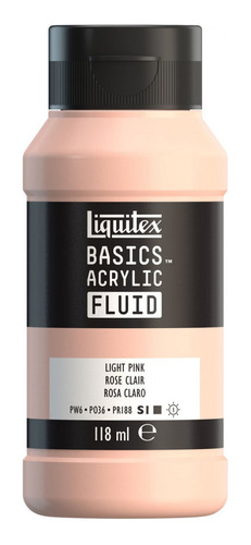 Tinta Acrílica Liquitex Basics Fluid 118ml Light Pink