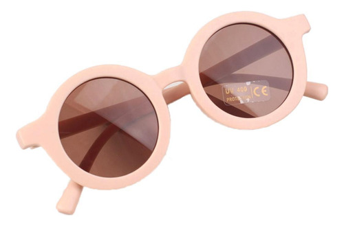 Gafas De Sol Con Montura Redonda Para Niños Y Niñas, Vidrio