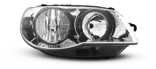 Imagen 2 de 10 de Optica Fiat Palio 04/17 Derecho Aro Negro