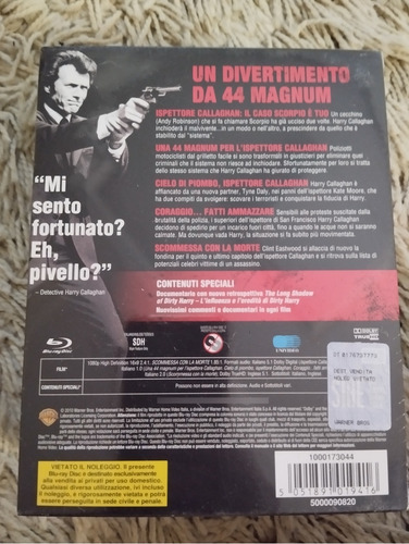 Blu Ray Dirty Harry Clint Eastwood Coleção Lacrado 5 Filmes