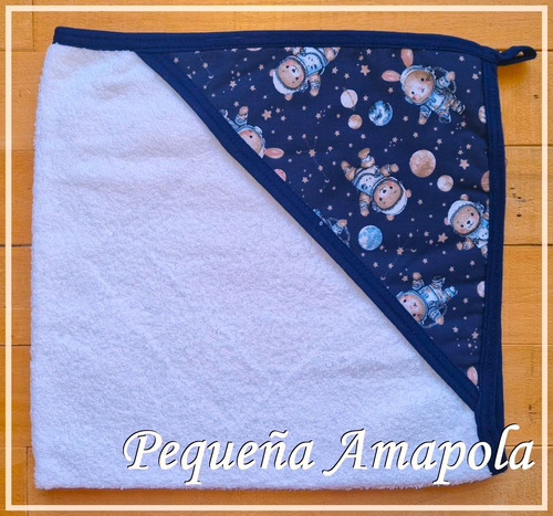 Pack X2 - Toallon Para Bebe Con Capucha - Excelente Calidad Blanco