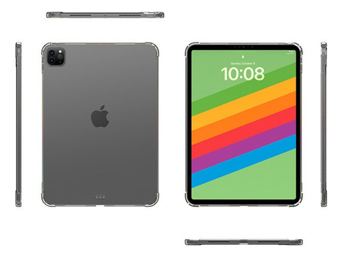 Funda Para iPad Air 11 M2 2024 Transparente Esquinas Airbag