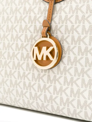 Michael kors voyager logo tote vanilla clearance