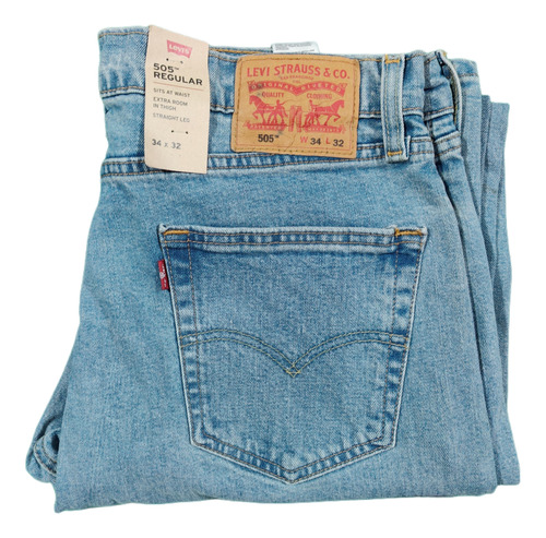 Pantalón Levis 505 Nuevo Hombre Con Detalle