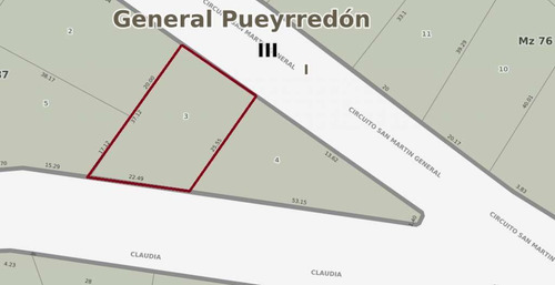 Lote Sierra De Los Padres Sobre Circuito