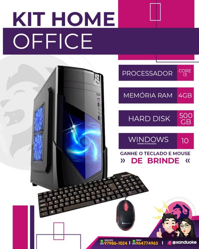 Imagem 1 de 2 de Pc Cpu I3 3220 /hd500 Ou Ssd120/4gb De Ram
