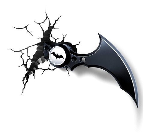 Lampara 3d Batarang De Batman  Decoración 3dlightfx Marvel 